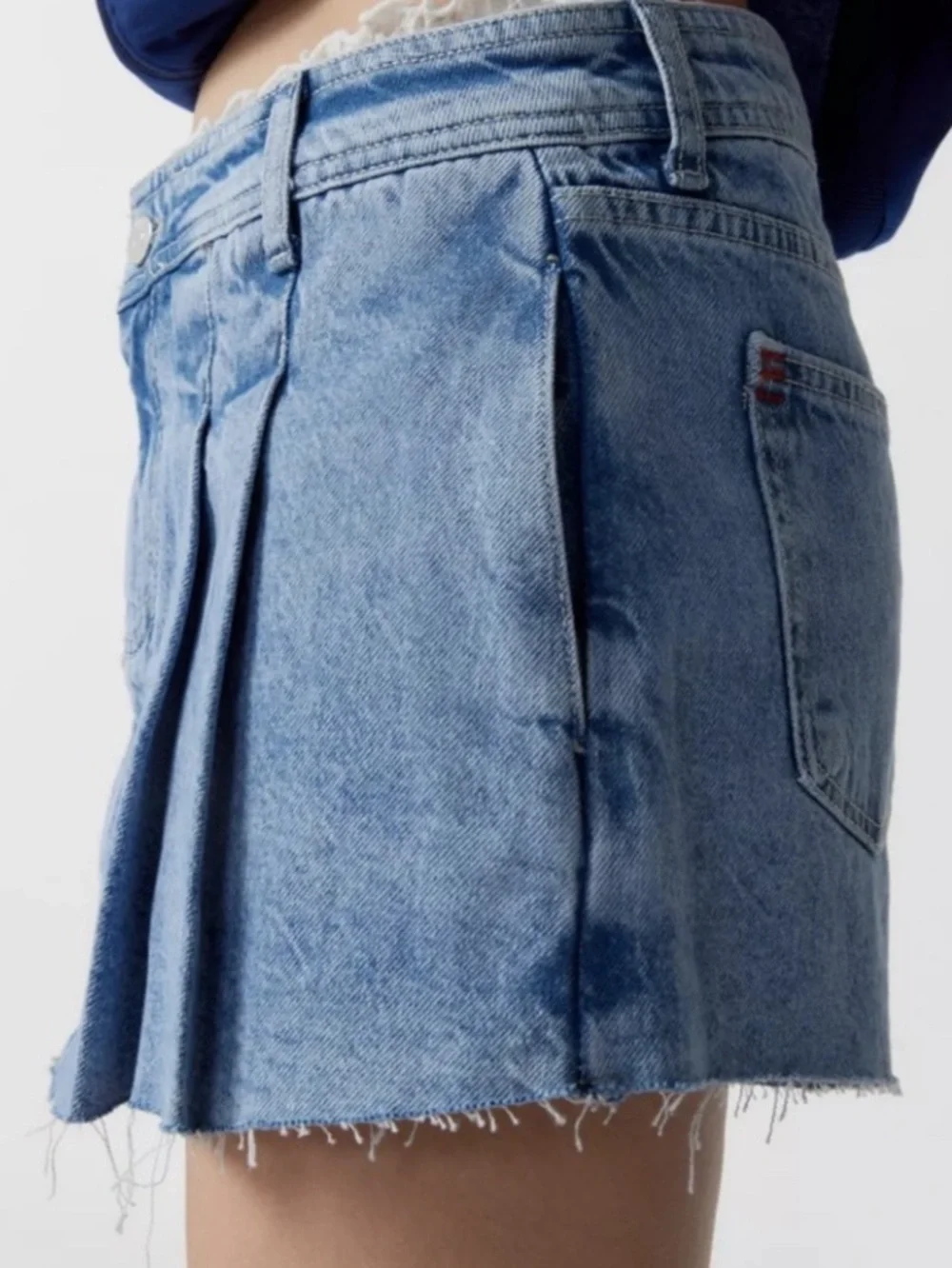Urban Outfitters Mia Pleated Denim Mini Skort Women’s Size 29